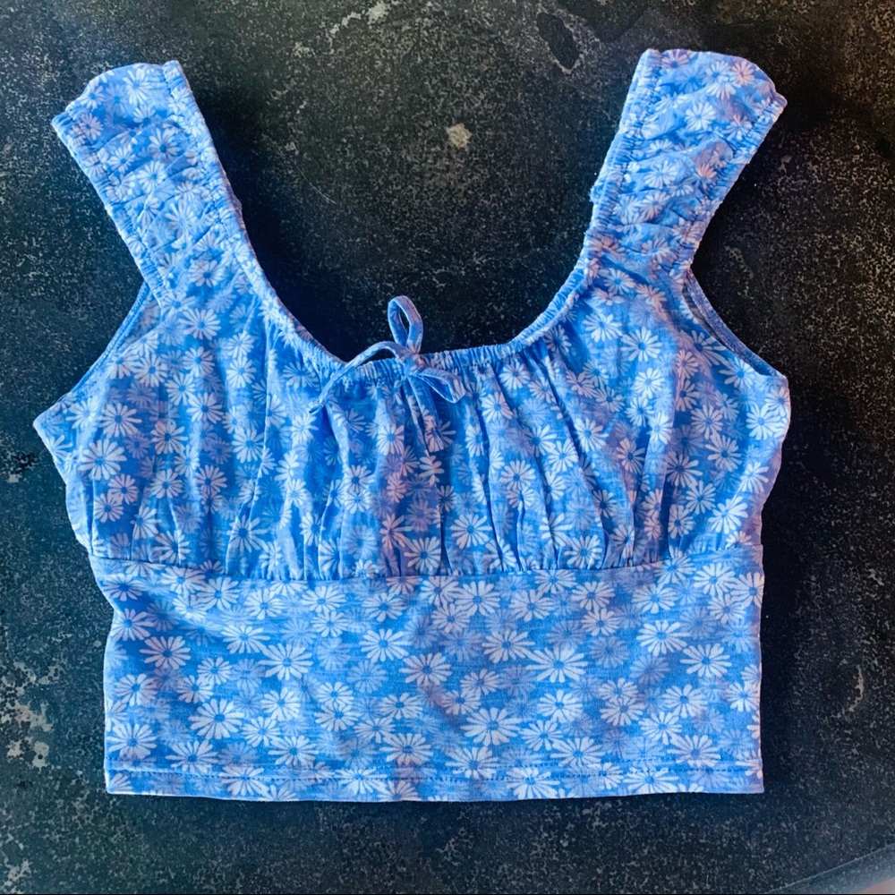 Pac Sun NWT Floral Tank Crop Top XS
